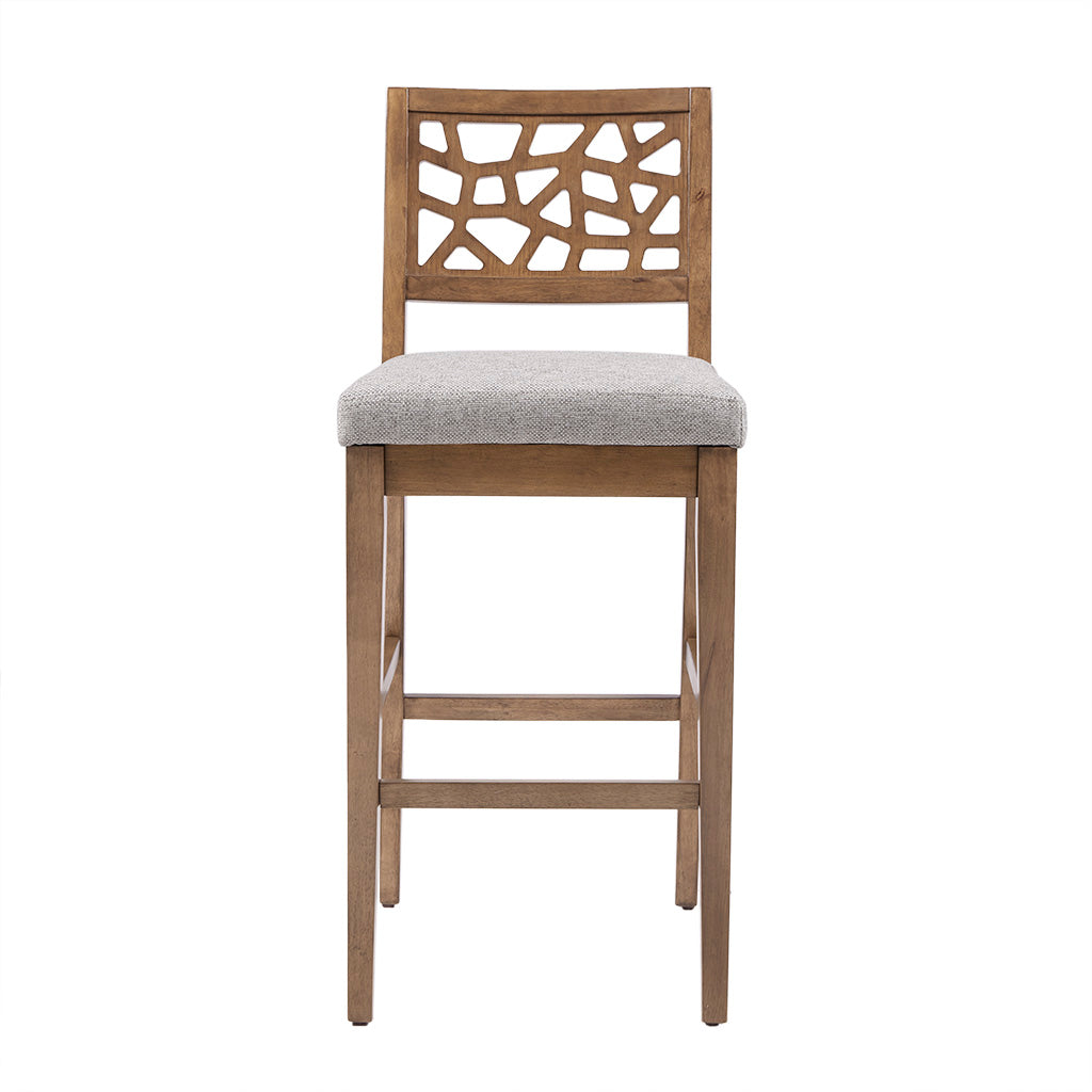 Counter Stool Light Grey Polyester