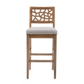 Counter Stool Light Grey Polyester