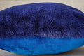 Agnes Luxury Chinchilla Faux Fur Pillow 18 In. x 18 navy blue-polyester