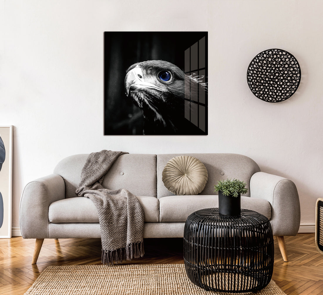Oppidan Home "Focused Eagle" Acrylic Wall Art 40"H X 40"W Multicolor Acrylic