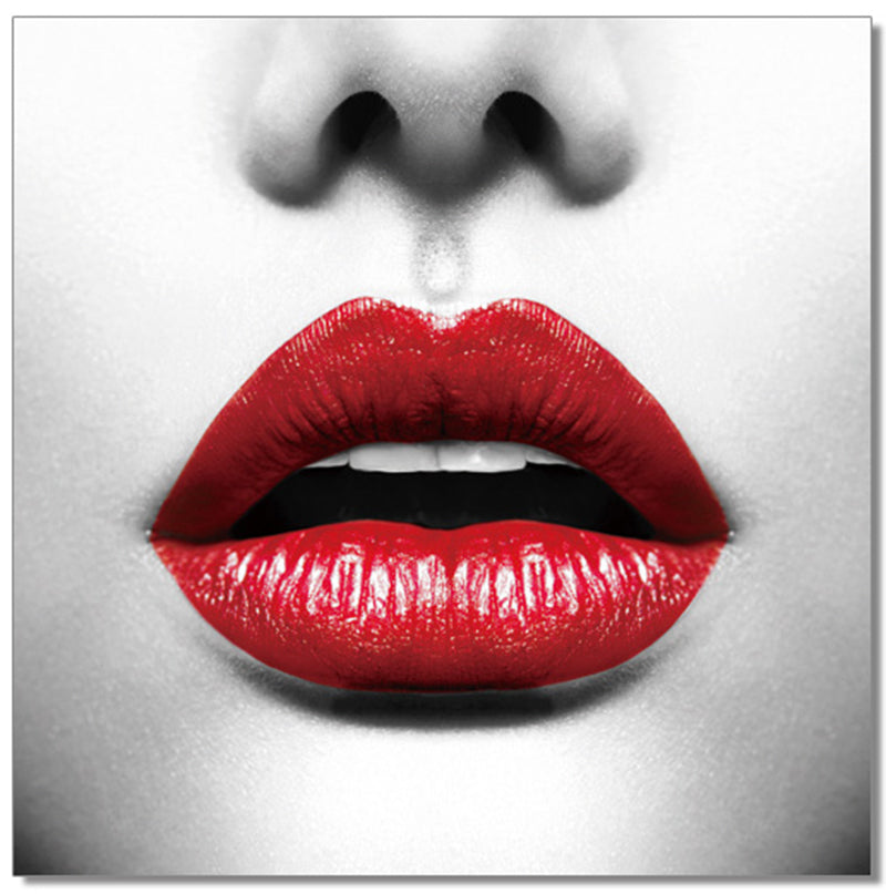Oppidan Home "Red Lips" Acrylic Wall Art 40"H X 40"W Multicolor Acrylic