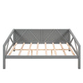 Full Size Daybed, Wood Slat Support, Gray Gray Solid Wood