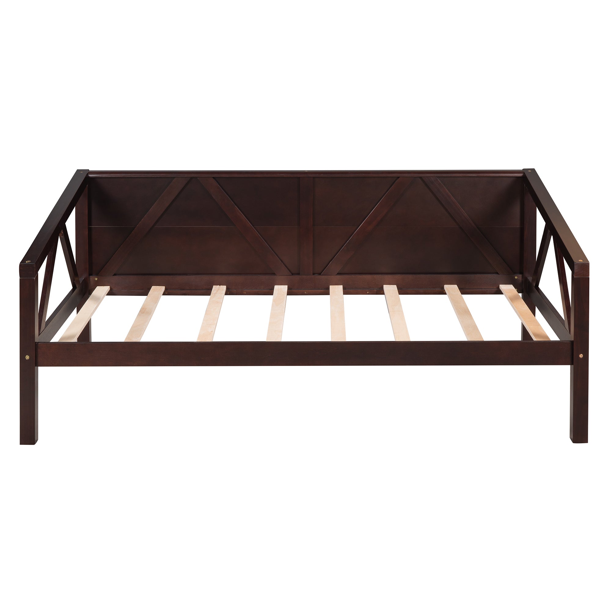 Twin size Daybed, Wood Slat Support, Espresso espresso-solid wood