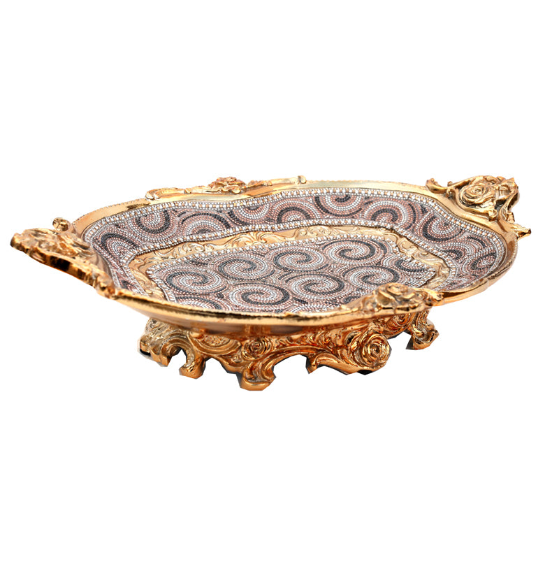 Ambrose Chrome Plated Crystal Embellished Ceramic gold-ceramic