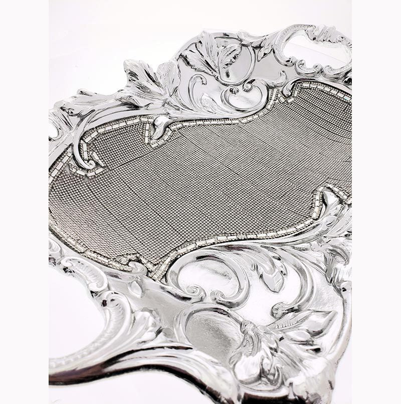 Ambrose Chrome Plated Crystal Embellished Ceramic silver-ceramic