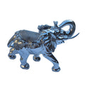 Ambrose Delightfully Extravagant Chrome Plated Elephant With Embedded Crystal Saddle 11.5