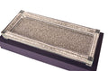 Ambrose Exquisite Large Glass Tray In Gift Box Silver Glass