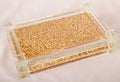 Ambrose Exquisite Small Glass Tray in Gift Box gold-glass
