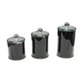 Ambrose Exquisite Three Glass Canister Set In Gift Box Black Glass