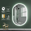 26X18 Inch Three Color Smart Bathroom Mirror With