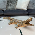 Ambrose Diamond Encrusted Gold Plated Crocodile 25