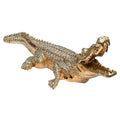 Ambrose Diamond Encrusted Gold Plated Crocodile 25