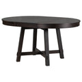 Farmhouse Round Extendable Dining Table With 16