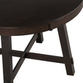 Farmhouse Round Extendable Dining Table With 16