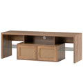 Tv Stand,Two doors of Tv cabinet,Adjustable 2