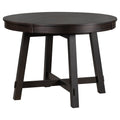 Farmhouse Round Extendable Dining Table With 16