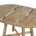 Farmhouse Round Extendable Dining Table With 16