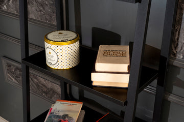 Leon 5 Tier Modern Ladder Bookshelf Organizers, Metal Frame Bookshelf For Small Spaces In Your Living Rooms, Office Furniture Bookcase, Black Black Solid Wood