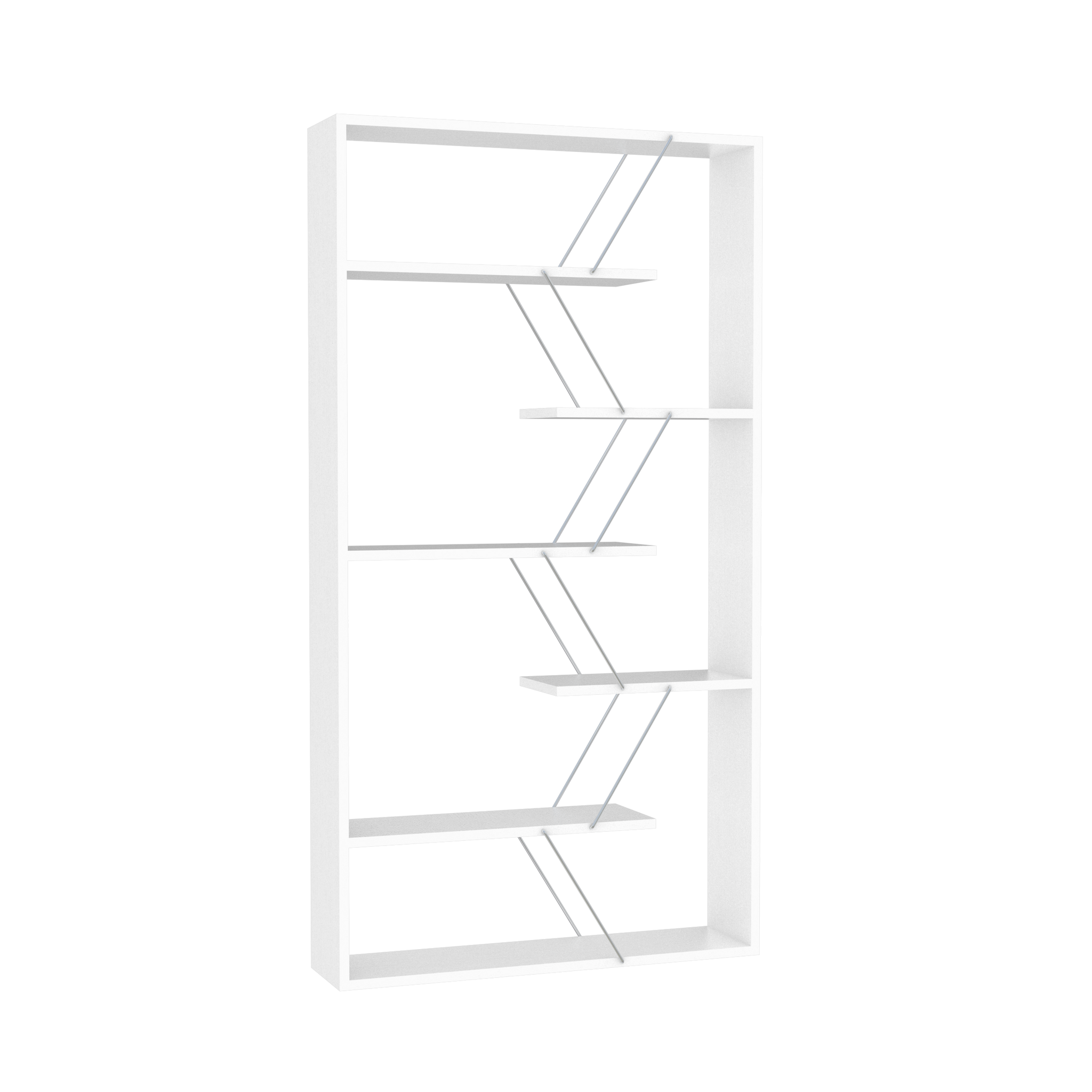 Furnish Home Store Wood Frame Etagere Open Back 6 white-solid wood
