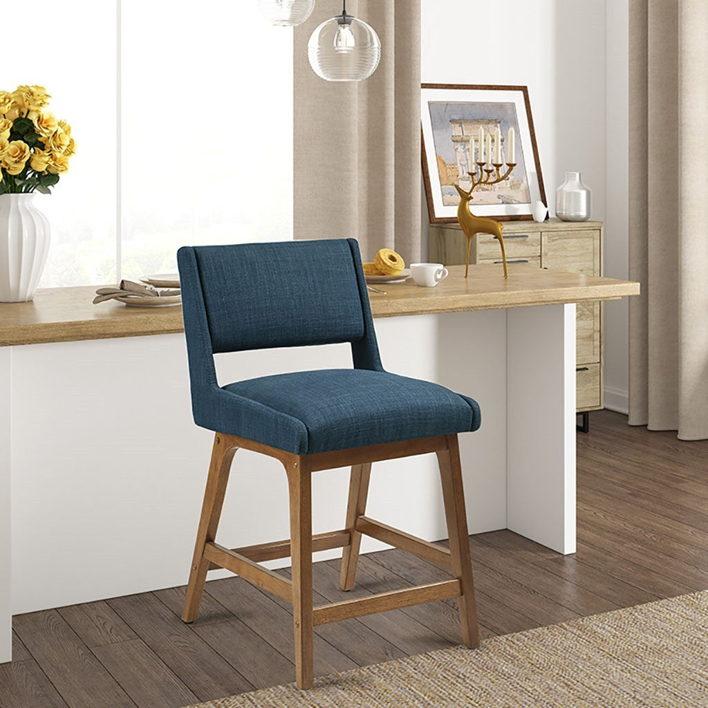 Counter Stool Navy Polyester