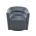 Ryker Swivel Chair Gray Solid Wood