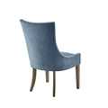 Dining Side Chair Set Of 2 Blue Polyester