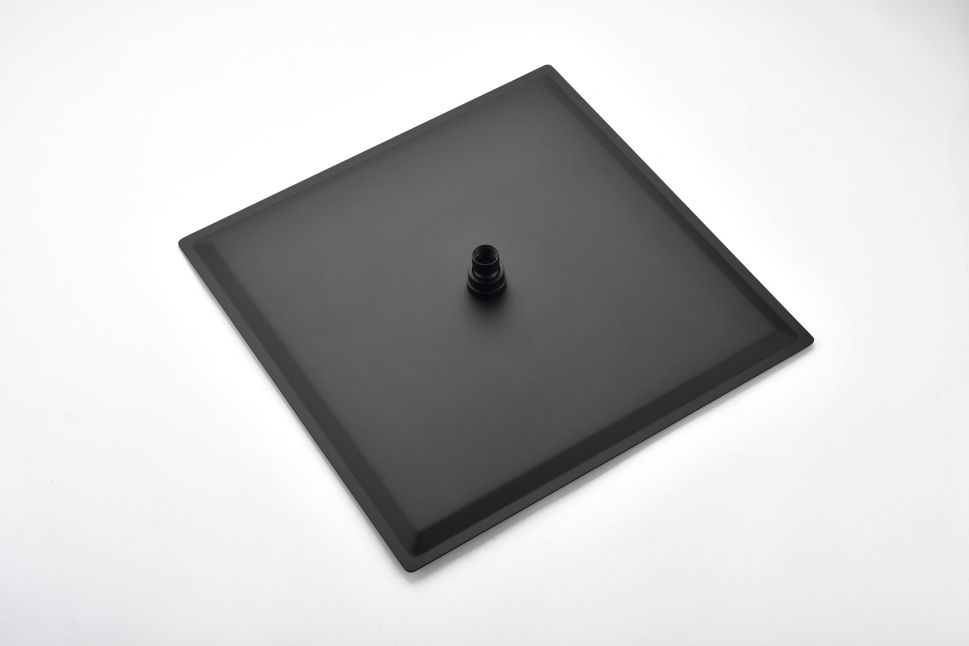 Ceiling Mounted Shower System Combo Set With Handheld And 16"Shower Head Matte Black Brass