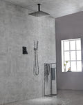 Ceiling Mounted Shower System Combo Set With Handheld And 16