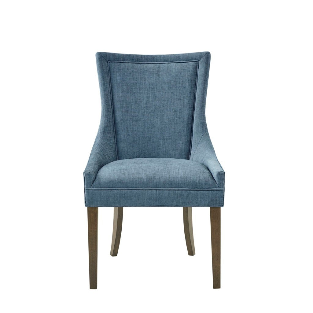 Dining Side Chair Set Of 2 Blue Polyester