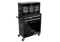 High Capacity Rolling Tool Chest with Wheels and black-steel