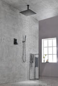 Ceiling Mounted Shower System Combo Set With Handheld And 16
