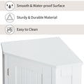White Bathroom Cabinet Triangle Corner Storage