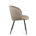 Adjust Legs Upholstered Teddy Faux Fur Dining Armrest Chair Set Of 2 Light Brown Metal Light Brown Dining Room Powder Coated Foam Dry Clean Round Mid Century Modern Arm Chair Solid Back Foam Polyester