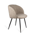 Adjust Legs Upholstered Teddy Faux Fur Dining Armrest Chair Set Of 2 Light Brown Metal Light Brown Dining Room Powder Coated Foam Dry Clean Round Mid Century Modern Arm Chair Solid Back Foam Polyester