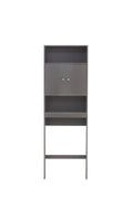 Home Bathroom Shelf Over The Toilet, Bathroom Spacesaver, Bathroom, Tollilet Storage Cabinet, Gray Gray Mdf