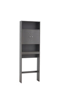 Home Bathroom Shelf Over The Toilet, Bathroom Spacesaver, Bathroom, Tollilet Storage Cabinet, Gray Gray Mdf