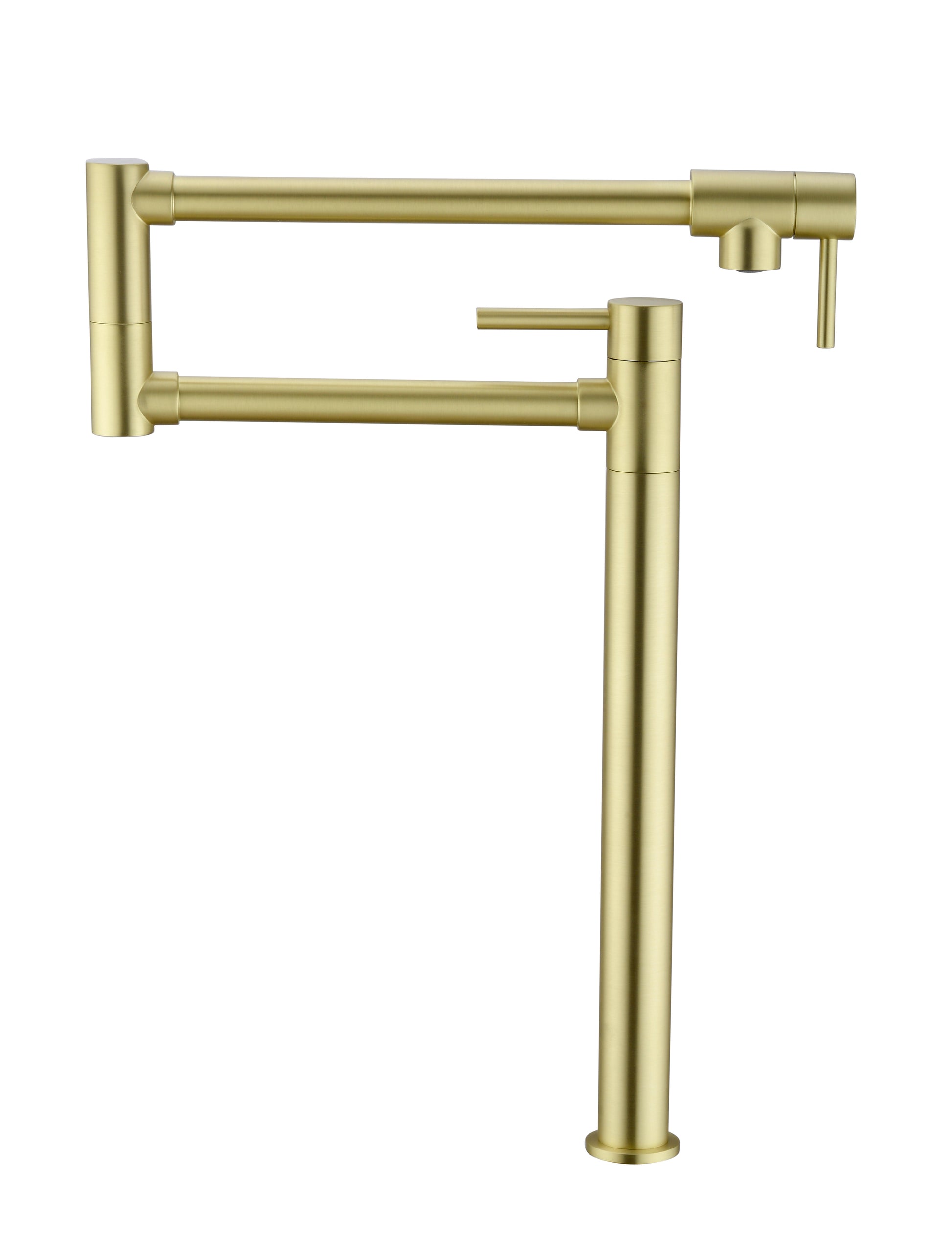 Pot Filler Faucet With Extension Shank Gold Brass