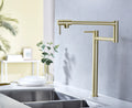 Pot Filler Faucet With Extension Shank Gold Brass