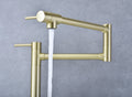 Pot Filler Faucet With Extension Shank Gold Brass