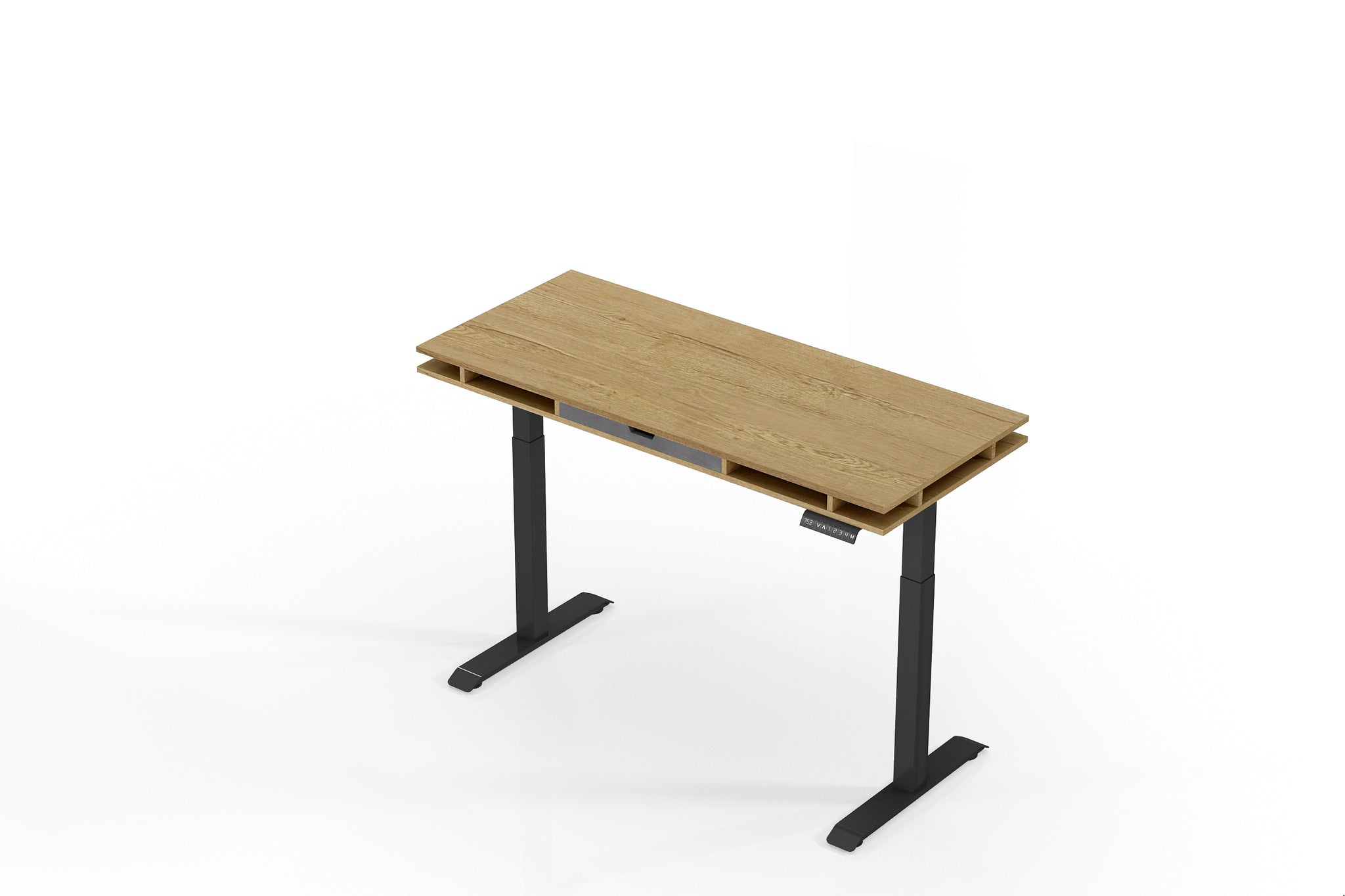 Tobacco Wood Lift table, Electrical Adjustable