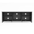 Tv Stand Storage Media Console Entertainment Center,Tradition Black Black Particle Board