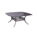 Square Dining Table, Desert Night Gunmetal Aluminum