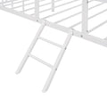 Metal House Bed Frame Twin Size With Slatted Support No Box Spring Needed White Twin White Metal