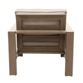 Club Chair, Wood Grained Pewter Foam Aluminum