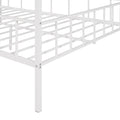Metal House Bed Frame Full Size With Slatted Support No Box Spring Needed White Full White Metal