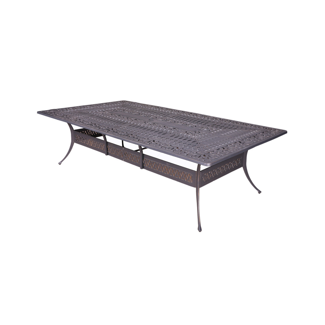 Large Rectangle Table, Desert Night Gunmetal Aluminum