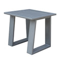 Outdoor Indoor Aluminum Square End Table Side Table pewter-aluminum