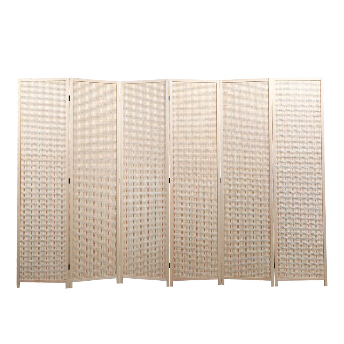 6 Panel Bamboo Room Divider, Private Folding