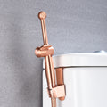 Handheld Bidet Sprayer for Toilet, All Brass Cloth rose gold-brass