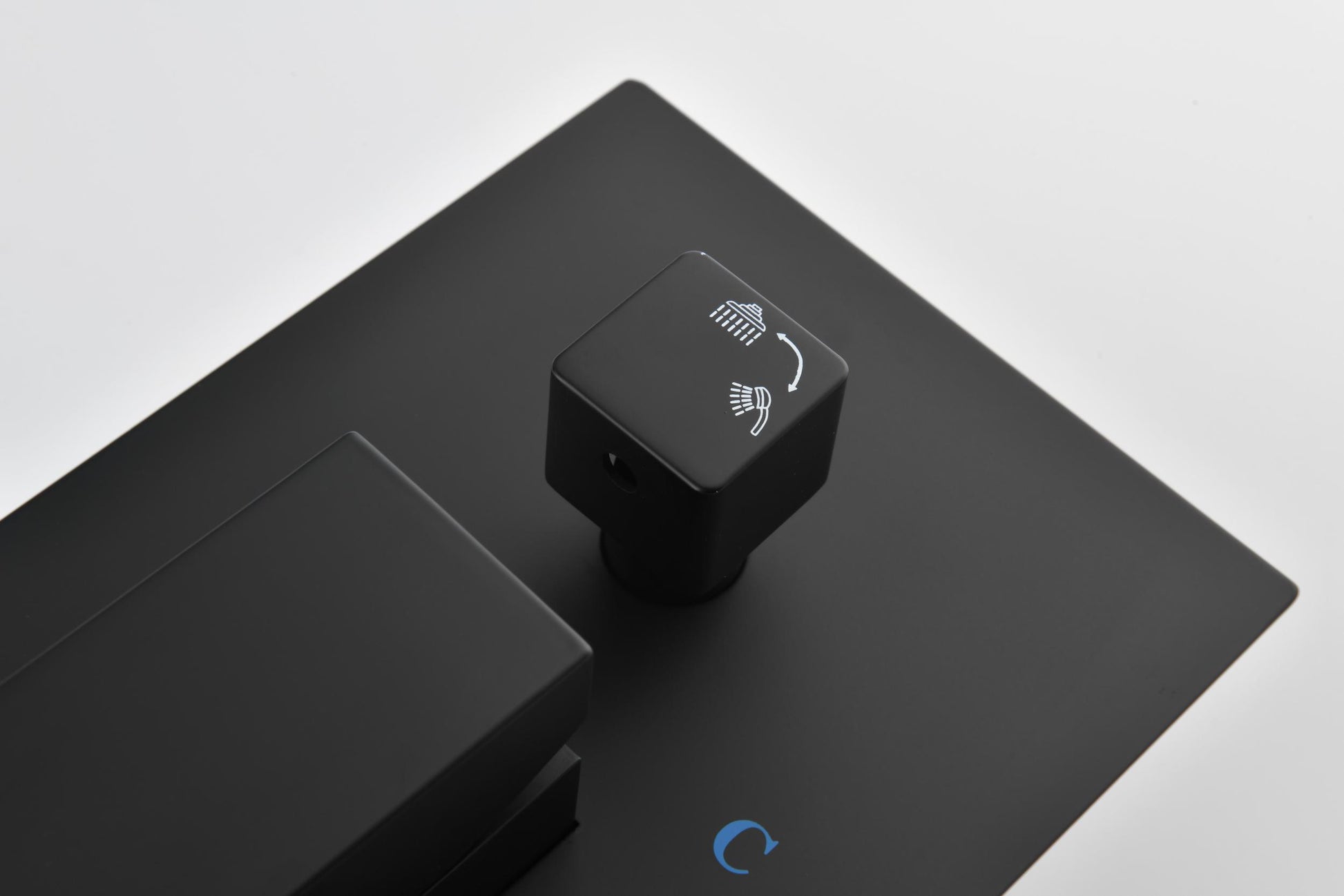 2 Way Outlet Function Solid Brass Shower Diverter Valve Mixer Rough In Shower Handle Valve Kit Replacement Matte Black Brass